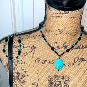 Turquoise Necklace and Bracelet